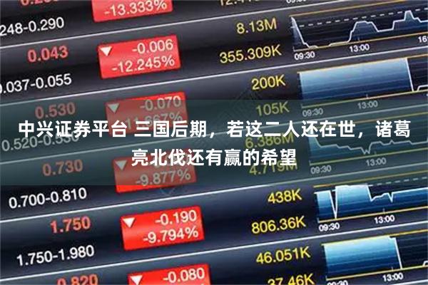 中兴证券平台 三国后期，若这二人还在世，诸葛亮北伐还有赢的希望